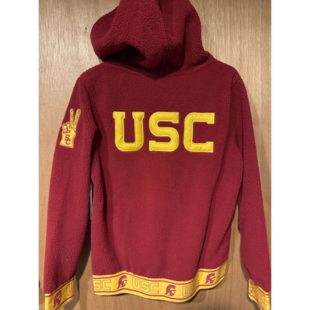 USC New With Tags Zip Up Fleece Sweatshirt Size Small
